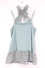画像3: axes femme / シフォンホルターキャミソール付きサマーニット M グリーン O-26-10-19-084-AX-TO-OW-OS (3)