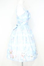 画像4: axes femme kawaii / ランドリー柄ジャンスカ  サックス O-26-10-19-013-AX-OP-IG-OS (4)