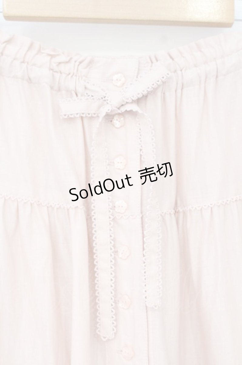 画像2: PINK HOUSE / 配色フリルローンスカート  ピンク O-26-10-19-019-LO-SK-IG-OS (2)