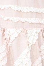 画像3: PINK HOUSE / 配色フリルローンスカート  ピンク O-26-10-19-019-LO-SK-IG-OS (3)