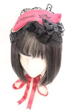 画像1: Angelic Pretty / Princess Catアイマスクキャノティエ  ワイン O-26-10-20-042-AP-AC-IG-OS (1)