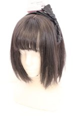 画像1: m petit by misako / TT*AMリボンカチューシャ  クロ O-26-10-20-051-LO-AC-IG-OS (1)