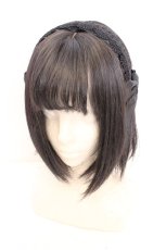 画像1: m petit by misako / TT*AMレースカチューシャ  クロ O-26-10-20-052-LO-AC-IG-OS (1)