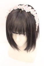 画像1: m petit by misako / AMレースカチューシャ  ピンク O-26-10-20-053-LO-AC-IG-OS (1)