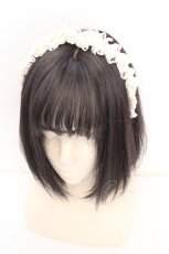 画像1: m petit by misako / AMレースカチューシャ  アイボリー O-26-10-20-054-LO-AC-IG-OS (1)