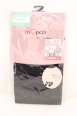 画像1: m petit by misako / AMレースアップシアータイツ L-LL クロ O-26-10-20-057-LO-ZA-IG-OS (1)