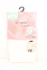 画像1: m petit by misako / AMレースアップシアータイツ L-LL オフシロ O-26-10-20-065-LO-ZA-IG-OS (1)