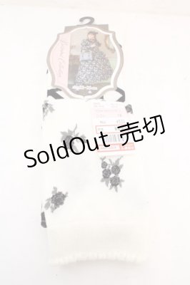 Preview of ECkurumiOVKリボン オーバーニーソックス 23-25cm シロ×クロ