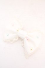 画像1: Angelic Pretty / カラフルパールバレッタ  シロ O-26-10-20-079-AP-AC-IG-OS (1)