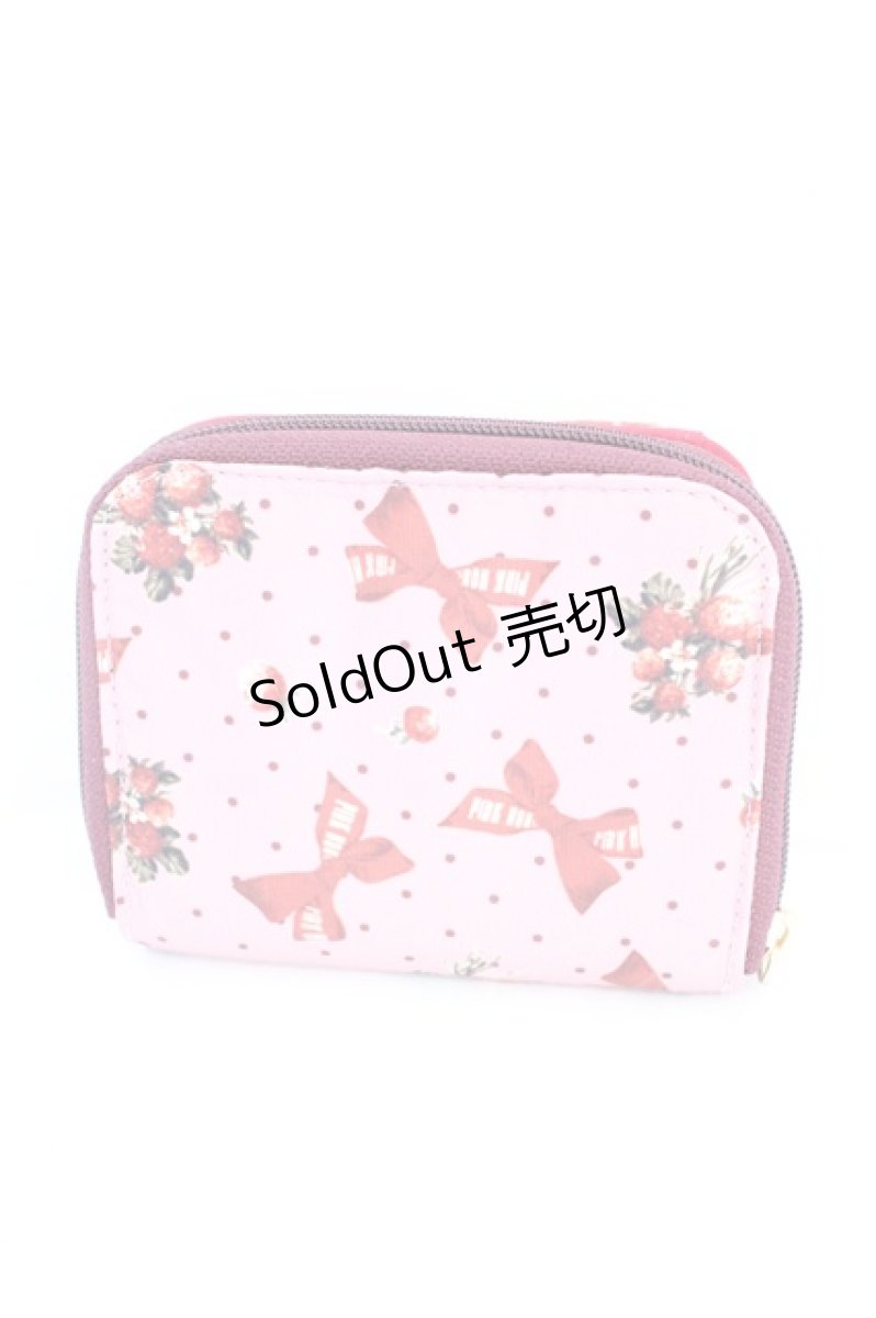 画像2: PINK HOUSE / × LeSportsac PHリボンベリーフェッティ柄折り畳み財布  ピンク O-26-10-20-083-LO-ZA-IG-OS (2)