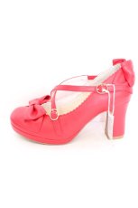 画像6: Lococo×byあしながおじさん / My Ribbon Shoes 24cm アカ O-26-10-20-088-LO-SH-OW-OS (6)