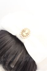 画像2: m petit by misako / AMモチーフリボンベレー帽  アイボリー O-26-10-20-025-LO-AC-IG-OS (2)