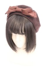 画像1: m petit by misako / AMリボンサーモベレー 57.5cm ブラウン O-26-10-20-028-LO-AC-IG-OS (1)