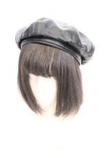 画像1: axes femme / 合皮ベレー M クロ O-26-10-20-031-AX-AC-IG-OS (1)