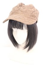 画像1: axes femme POETIQUE / プレート付きレースキャスケット 57.5cm ブラウン O-26-10-20-039-AX-AC-IG-OS (1)