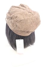 画像3: axes femme POETIQUE / プレート付きレースキャスケット 57.5cm ブラウン O-26-10-20-039-AX-AC-IG-OS (3)