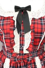 画像2: axes femme kawaii / タータンチェックチェックワンピース M アカ O-26-10-22-020-AX-OP-OW-OS (2)