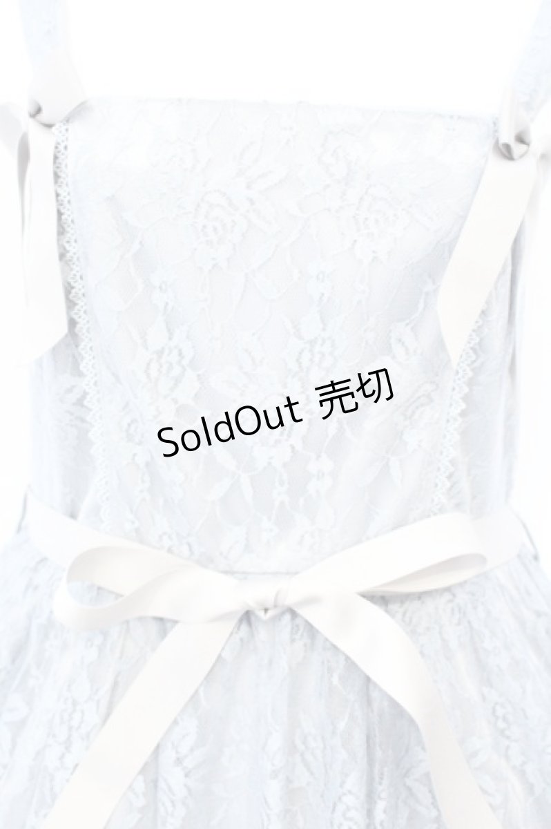 画像2: axes femme kawaii / チャイナレーシージャンスカ  ブルーグレー O-26-10-22-024-AX-OP-IG-OS (2)