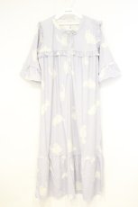 画像1: axes femme / 猫柄ルームウェアーワンピース M ラベンダー O-26-10-22-044-AX-OP-IG-OS (1)