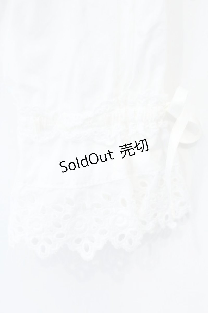 画像4: BABY,THE STARS SHINE BRIGHT / 刺繍入り後ろピンタックブラウス  シロ O-26-10-22-048-BA-BL-OW-OS (4)