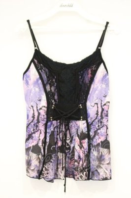 Preview of レース配色転写ptキャミソール  パープル系