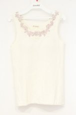 画像1: axes femme / カップ付ローズレースタンク L オフシロ O-26-10-22-056-AX-TO-IG-OS (1)