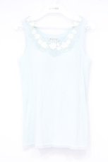 画像1: axes femme / カップ付ローズレースタンク L ミントグリーン O-26-10-22-059-AX-TO-IG-OS (1)