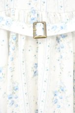 画像3: Kurumi Collaboration / ヴィンテージローズグランワンピース S シロ×サックス O-26-10-22-066-LO-OP-IG-OS (3)