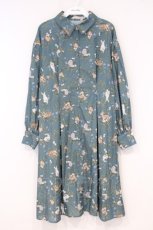 画像1: axes femme POETIQUE / フォレストシャツワンピース M グリーン O-26-10-22-074-AX-OP-IG-OS (1)