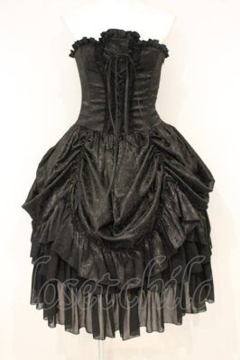 Preview of Bustle Corset Dress[Rose Jacquard]  ブラック