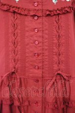 画像3: PINK HOUSE / Berry Rose刺繍入りパッチワーク風ワンピース  アカ O-26-10-22-013-LO-OP-IG-OS (3)