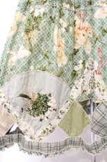 画像3: PINK HOUSE / White Cloverプリントパッチワークワンピース  シロ×グリーン O-26-10-22-014-LO-OP-IG-OS (3)