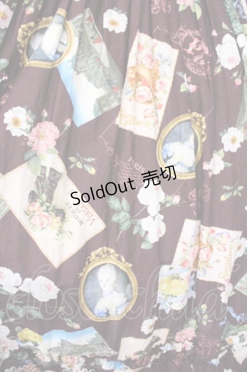 画像3: PINK HOUSE / ブーケモチーフプリントワンピース  バーガンディ O-26-10-22-015-LO-OP-IG-OS (3)