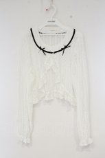 画像1: m petit by misako / レースボレロ LL シロ O-26-10-23-037-LO-TO-OW-OS (1)