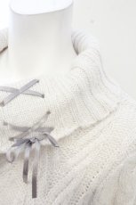 画像2: axes femme / 編上グラデーションニットワンピース M ブルー系 O-26-10-23-050-AX-OP-IG-OS (2)