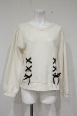画像1: axes femme / レースアッププルオーバー F アイボリー O-26-10-23-052-AX-TO-IG-OS (1)