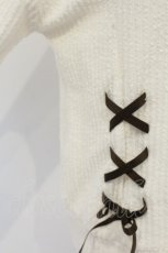 画像2: axes femme / レースアッププルオーバー F アイボリー O-26-10-23-052-AX-TO-IG-OS (2)