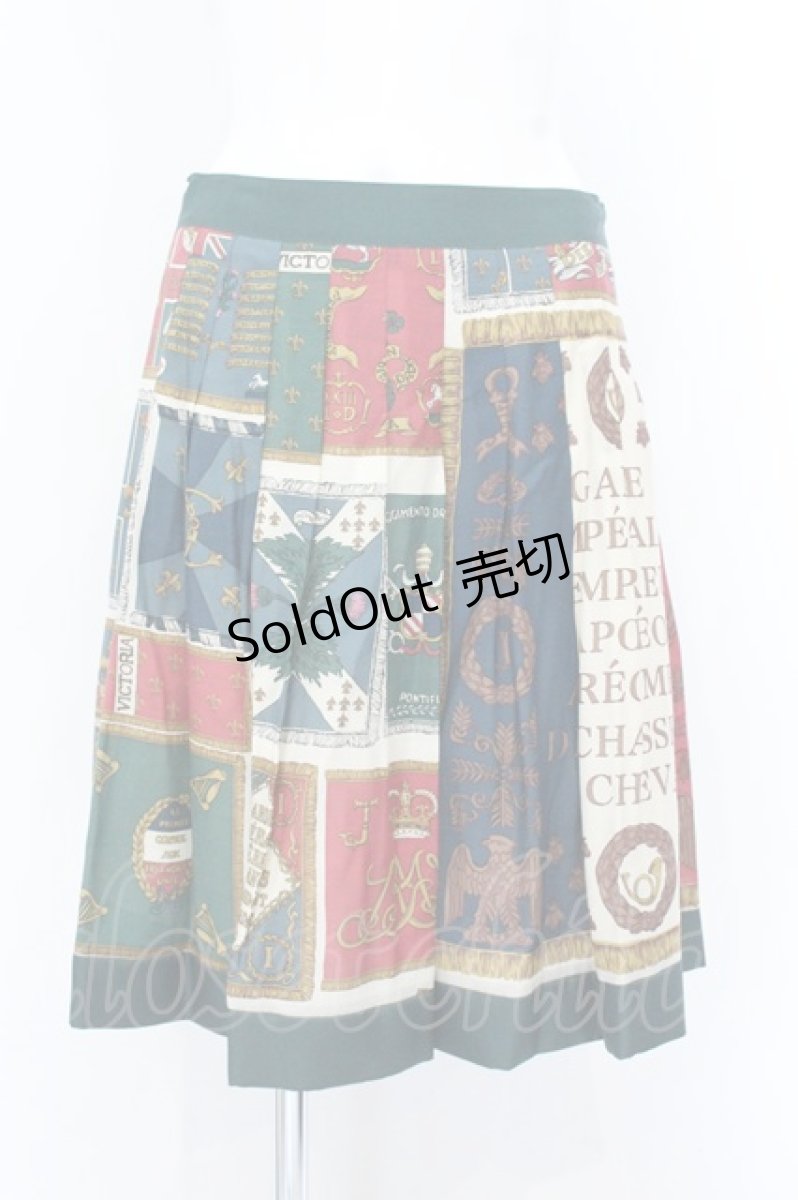 画像1: Jane Marple / Royal Flagミニスカート M グリーンｘマルチ O-26-10-23-063-JM-SK-OW-OS (1)