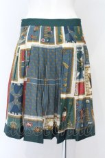 画像2: Jane Marple / Royal Flagミニスカート M グリーンｘマルチ O-26-10-23-063-JM-SK-OW-OS (2)