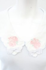 画像2: LIZ LISA / スカラップ襟刺繍タンクトップ  サックス O-26-10-23-007-LO-TO-IG-OS (2)