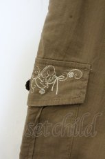 画像2: axes femme / ポケット刺繍カーゴパンツ L ブラウン O-26-10-23-082-AX-PA-IG-OS (2)