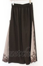 画像3: axes femme / チェック切替ワイドパンツ M ブラウン O-26-10-23-089-AX-PA-IG-OS (3)