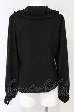画像3: TRAVAS TOKYO / Frill Collar ブラウス F ブラック O-26-10-23-010-PU-BL-YM-OS (3)