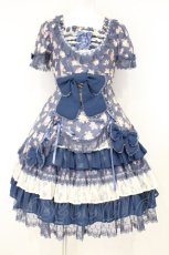画像1: Angelic Pretty / ファンシーローズワンピース  ネイビー O-26-10-24-035-AP-OP-IG-OS (1)