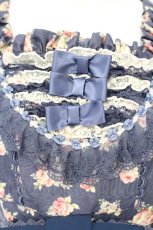 画像2: Angelic Pretty / ファンシーローズワンピース  ネイビー O-26-10-24-035-AP-OP-IG-OS (2)