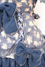 画像3: Angelic Pretty / ファンシーローズワンピース  ネイビー O-26-10-24-035-AP-OP-IG-OS (3)