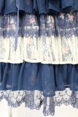 画像4: Angelic Pretty / ファンシーローズワンピース  ネイビー O-26-10-24-035-AP-OP-IG-OS (4)