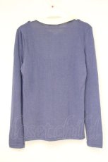 画像3: axes femme / 重ね着風カットソー M パープル O-26-10-24-045-AX-TO-OW-OS (3)