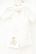 画像2: m petit by misako / TT*MSKリボンブラウス LL シロ O-26-10-24-048-LO-BL-OW-OS (2)