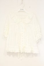 画像1: PINK HOUSE / ローンフリルブラウス  シロ O-26-10-24-006-LO-BL-IG-OS (1)